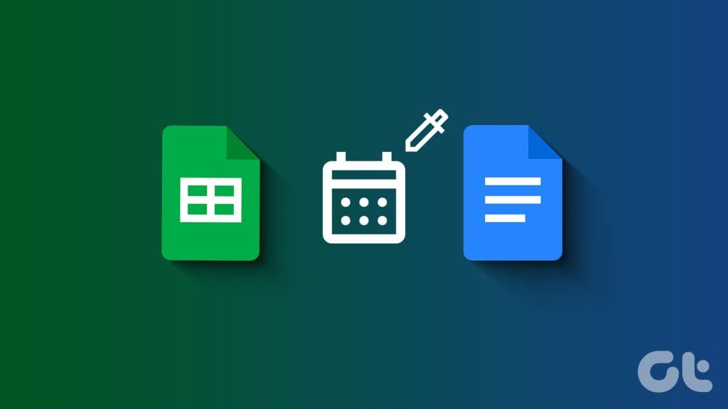 نحوه درج تاریخ انتخاب در Google Sheets و Google Docs