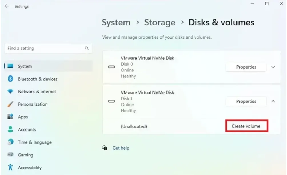 ساخت درایو مجازی در کامپيوتر ویندوز 11