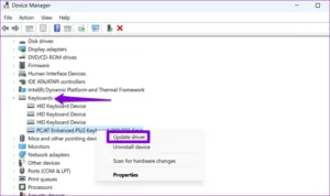 مشکل کارنکردن نور صفحه کلید