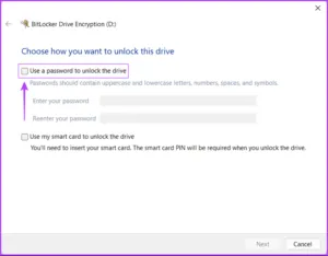 رمزگذاری با استفاده از BitLocker