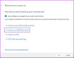 رمزگذاری با استفاده از BitLocker