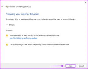 رمزگذاری با استفاده از BitLocker