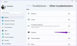 مشکل کارنکردن نور صفحه کلید