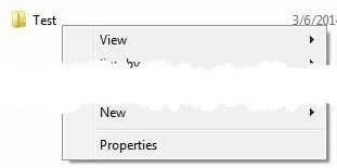Cannot Delete Folder Properties