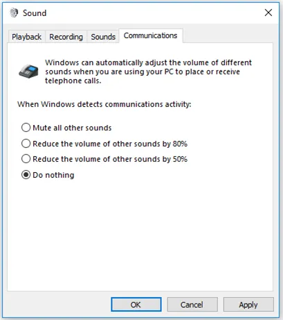 تنظیمات ارتباطات