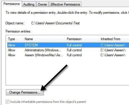 Cannot Delete Folder Change Permissions
