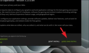 Agree & Install درایور گرافیک