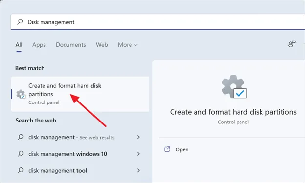 افزایش حجم درایو در ویندوز 11 با استفاده از فضای خالی