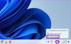 تنظیمات صدا 