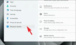 'Windows Update درایور گرافیک