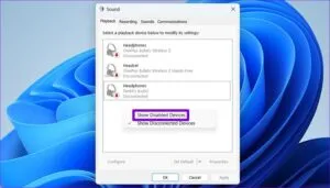 Show Disabled Devices