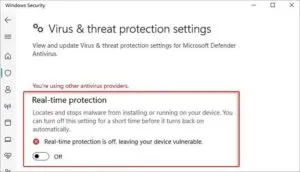 Real-time protection