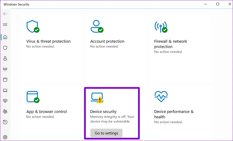 امنیت دستگاه