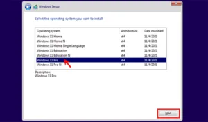 Next نصب ویندوز 11 بدون Secure Boot و TPM 2.0