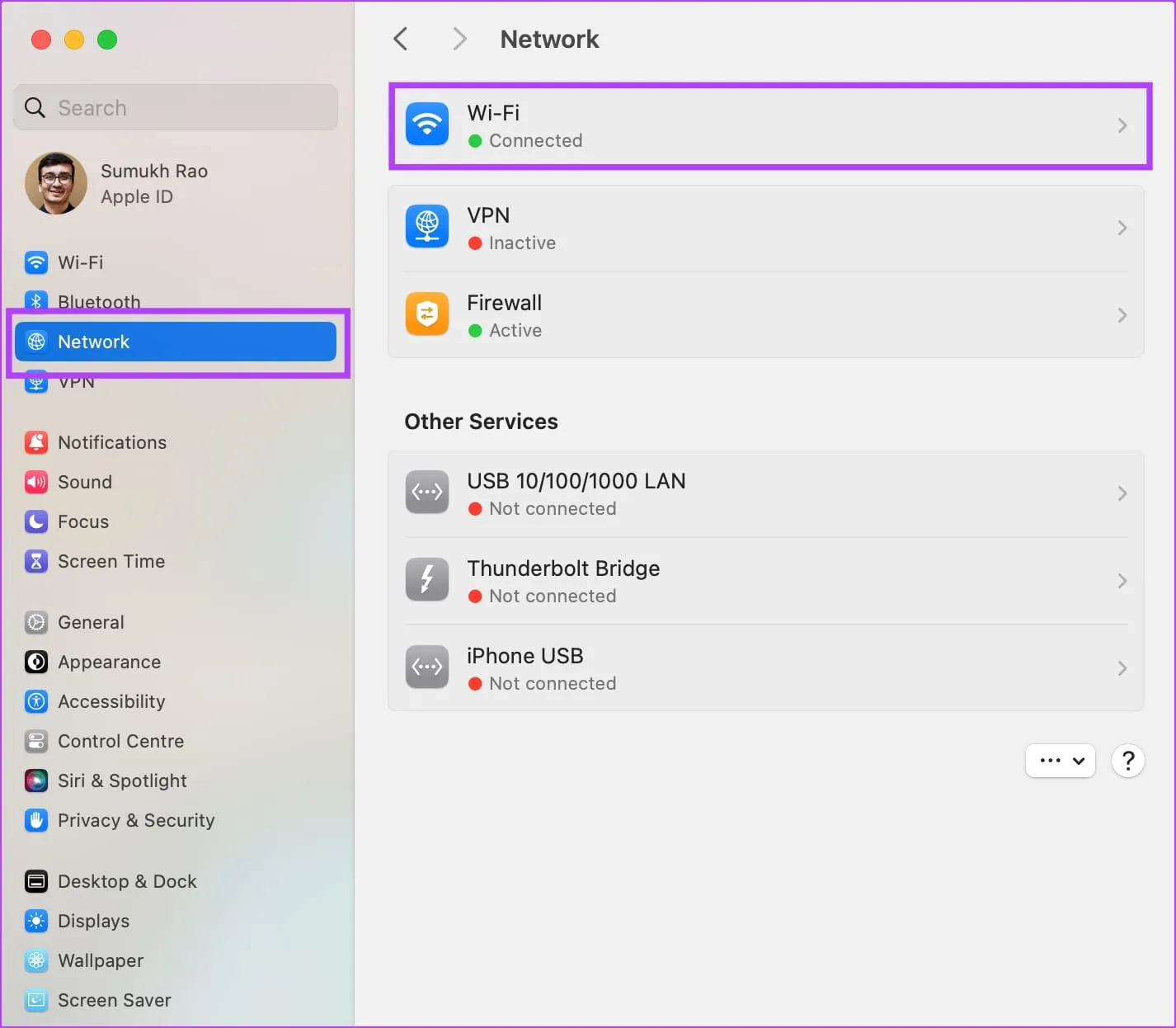 گزینه Wi-Fi