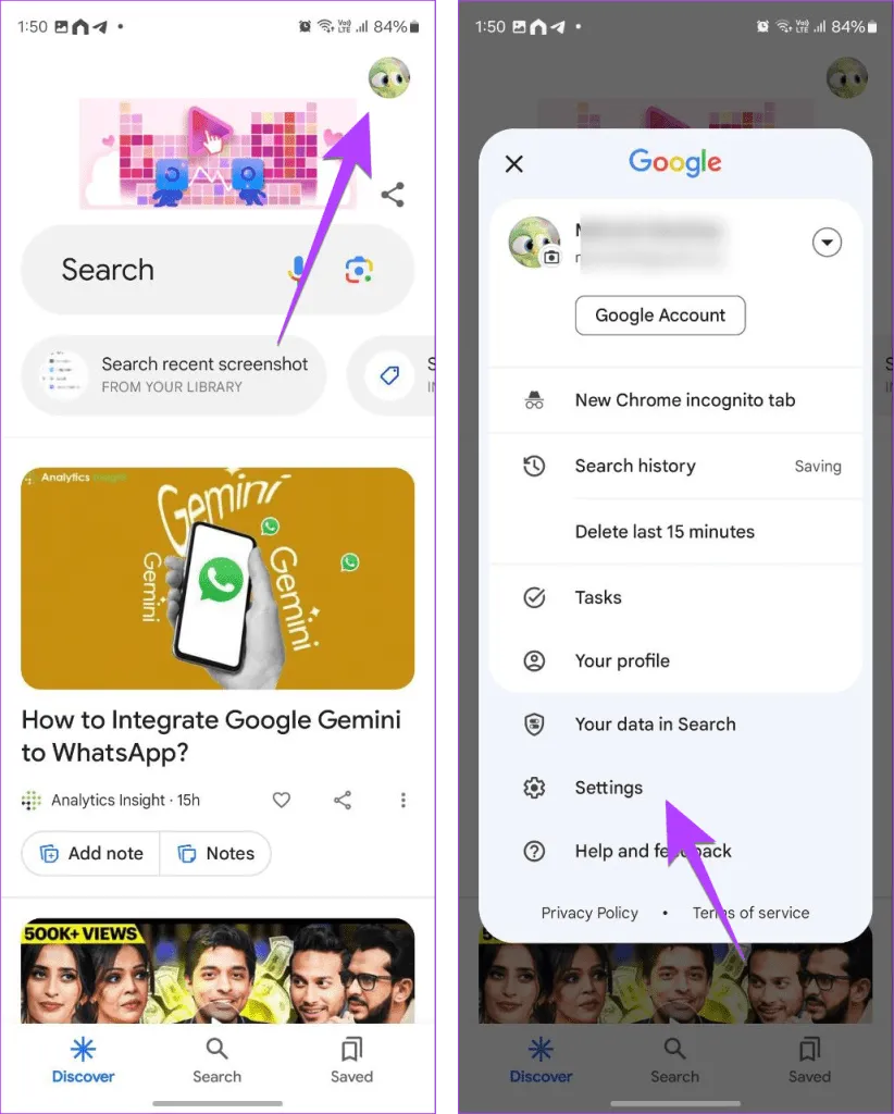 فعال کردن تنظیمات دستور Hey Google