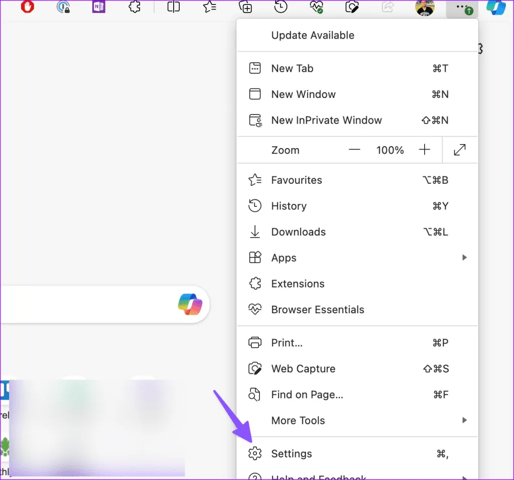 بازنشانی تنظیمات مرورگر