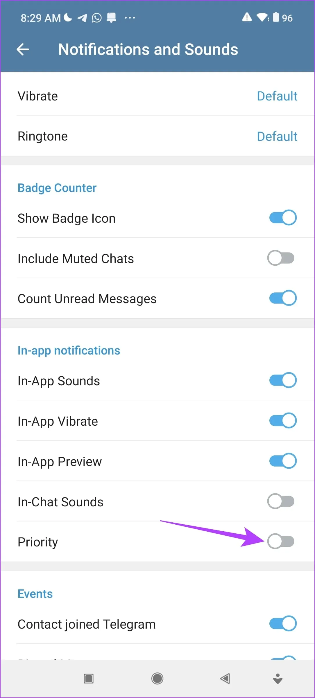 کلید In-App Sounds