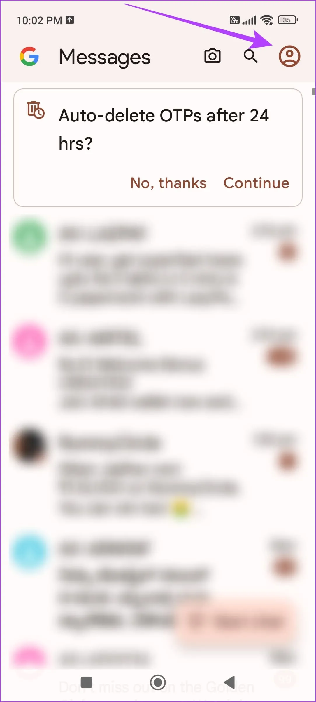 غیرفعال کردن صدای ارسال پیام در برنامه پیامرسان پیشفرض اندروید